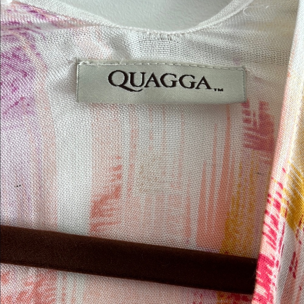 Quagga Watercolor Kimono with Tassels - Picture 4 of 5